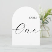 Carte numéro un de table (Debout devant)