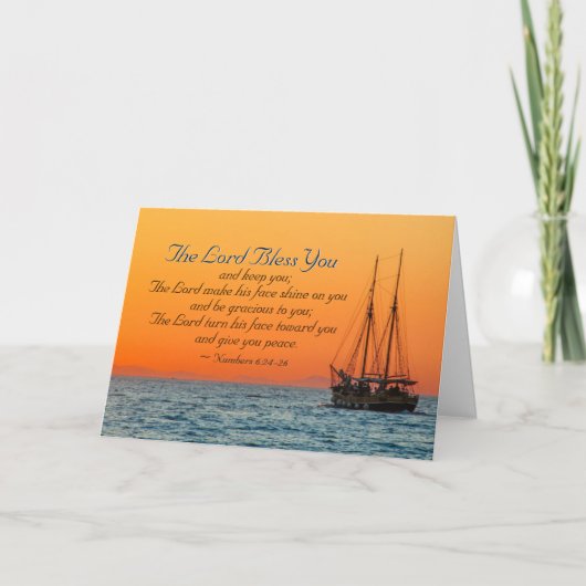 Carte Numéros 6 24-26 Le Seigneur vous bénisse et vous g (Devant)