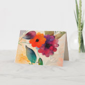 Carte Numéros 6 24-26 Lord Vous Bénit Floral Aquarelle (Dos)