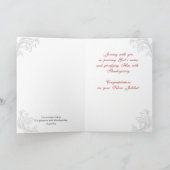 Carte Nun 25e anniversaire Profession religieuse, vie (Intérieur)