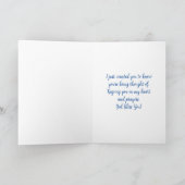 Carte Nun Penser à vous Floral (Intérieur)