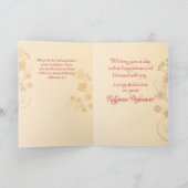 Carte Nun Profession religieuse Félicitations Fleurs (Intérieur)