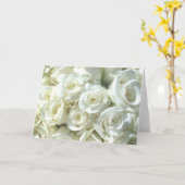 Carte nuptiale blanche de bouquet (Fleur jaune)