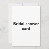 Carte nuptiale de douche (Devant)