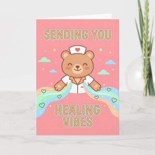 Carte Nurse Appreciation ending You Healing Vibes Cute (Devant)