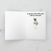 Carte Nurse: Congratulations on Your Retirement (Intérieur)