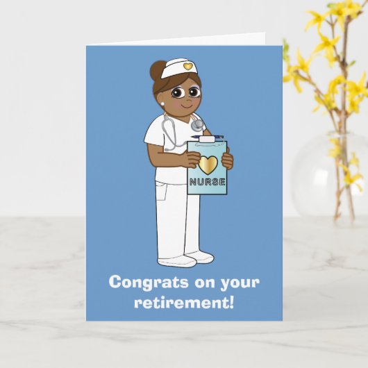 Carte Nurse: Congratulations on Your Retirement (Fleur jaune)