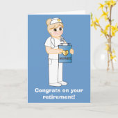 Carte Nurse: Congratulations on Your Retirement (Fleur jaune)