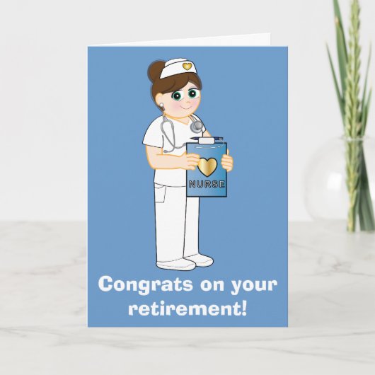 Carte Nurse: Congratulations on Your Retirement (Devant)
