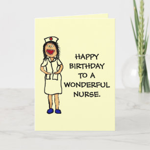 Carte Nurse de Birthday