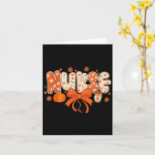 Carte Nurse Fall Autumn Pumpkin Sce Coffee Thanksgiving  (Fleur jaune)