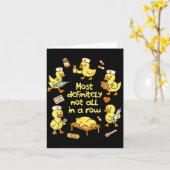 Carte Nurse Life Nursing Duck Most Definitely Not All In (Fleur jaune)
