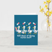 Carte Nurse Skeleton New Year Crew 2026 Funny Er Icu Par (Fleur jaune)
