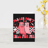 Carte Nurse Valentines Day Non Slip Socks Please Don't F (Fleur jaune)