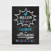 Carte Nurses Week Chalkboard Theme for Staff (Devant)