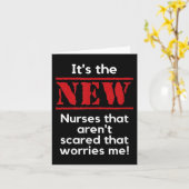 Carte Nursing Quote It's The New Nurses That E Me Rn Dnp (Fleur jaune)
