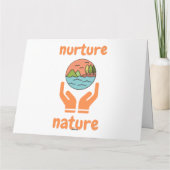 Carte Nurture de la nature, citations de vie  (Dos)