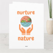 Carte Nurture de la nature, citations de vie (Dos)