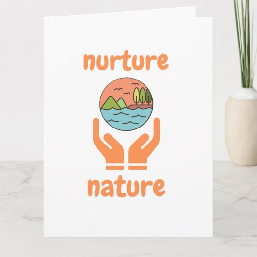 Carte Nurture de la nature, citations de vie (Devant)