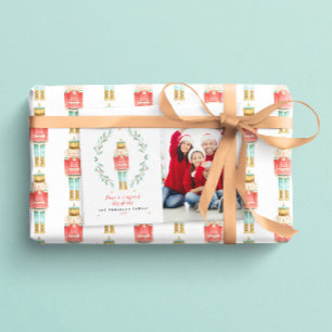 Carte Nutcracker aquarelle botanique 1 photo Noël