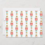 Carte Nutcracker aquarelle botanique 1 photo Noël (Dos)