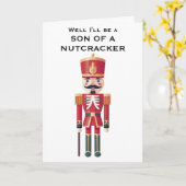 Carte Nutcracker Fun Christmas Holiday Greeting Card (Fleur jaune)