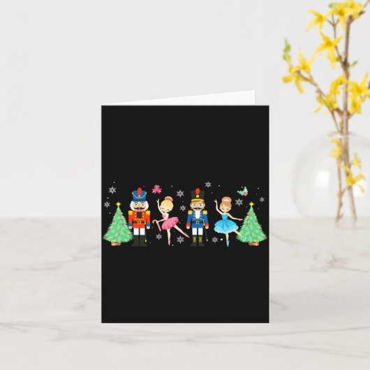 Carte Nutcracker Squad Ballet Dance Merry Christmas Wome (Fleur jaune)