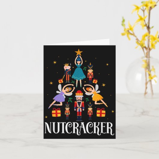 Carte Nutcracker Sugar Fairy Plum Christmas - Nutcracker (Fleur jaune)