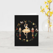 Carte Nutcracker Sugar Plum Fairy Winter Birthday Baby (Fleur jaune)