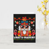 Carte Nutcracker What's Crackin Funny Christmas Men Wome (Fleur jaune)