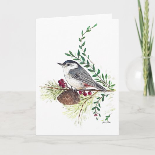 Carte Nuthatch Bird (Devant)