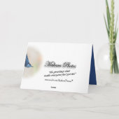 Carte Nuthatch Bird Sympathy ou toute occasion (Dos)