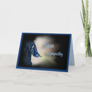 Carte Nuthatch Bird Sympathy ou toute occasion