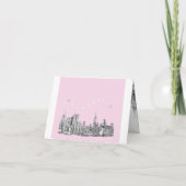Carte NYC cœurs roses (Dos)