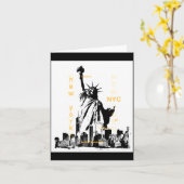 Carte Nyc New York Brooklyn Bridge Liberty Statue Mens _ (Fleur jaune)