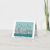 Carte NYC romantique turquoise (Dos)