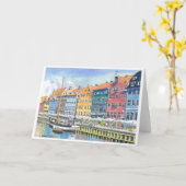 Carte Nyhaven, Copehagen, Denmark (Fleur jaune)