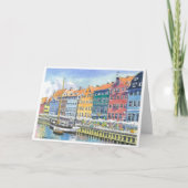 Carte Nyhaven, Copehagen, Denmark (Devant)