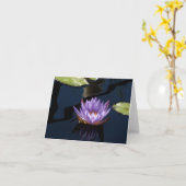 Carte Nymphéa pourpre (Fleur jaune)