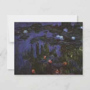 Carte Nymphéas par Claude Monet, Impressionnisme Vintage