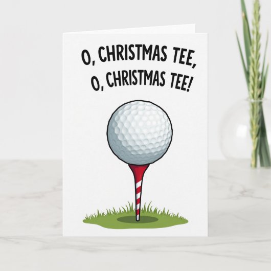 Carte O Christmas Tee Funny Golf Card (Devant)