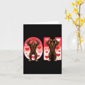 Carte O-h Couples Matching Funny Bigfoot In Midwestern V (Fleur jaune)