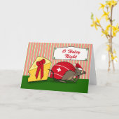Carte O Holey Night, Joyeux Swissmas, Souris et Fromage (Fleur jaune)