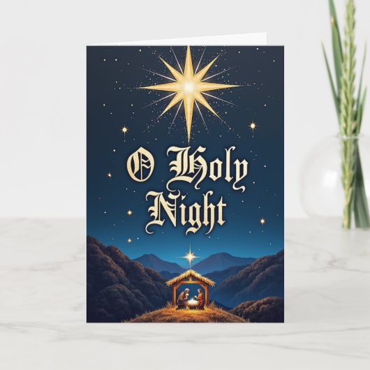 Carte O Holy Night – Star Over Bethlehem (Devant)