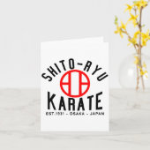Carte O-ryu Karate Japan Martial Arts  (Fleur jaune)