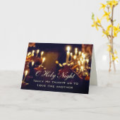 Carte Ô Saint Nuit, Vraiment Il nous a appris à aimer (Fleur jaune)