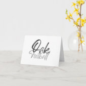 Carte Oak Football Merci Note (Fleur jaune)