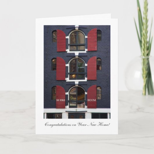 Carte Oak Tree Eyes - Félicitations pour New Home (Devant)