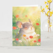 Carte Oasis Floral de Chinchilla (Fleur jaune)