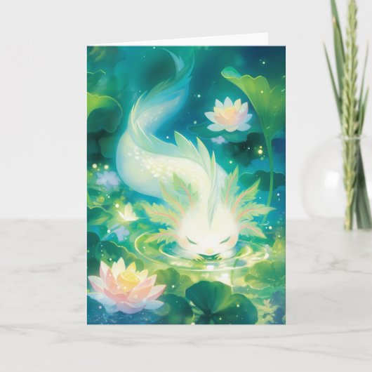 Carte Oasis Floral de l'Axolotl (Devant)